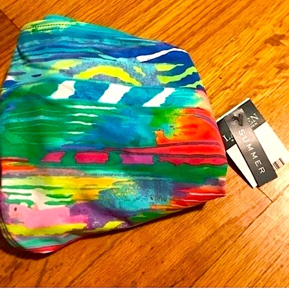 RALPH LAUREN Beautiful NWT bikini bottoms tropical print blue green coral white - Picture 6 of 16